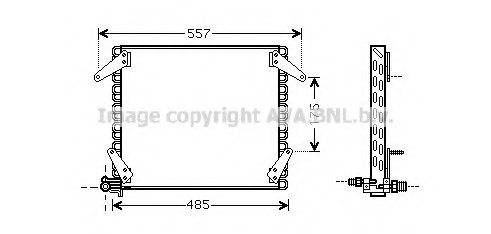 PRASCO DN5272 Condenser, air conditioning
